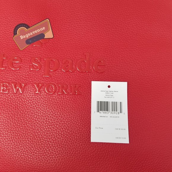 kate spade Bags Sienne Logo Laptop Sleeve Case Hot Chili Red Laptop
